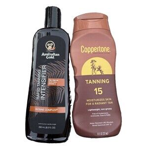 Australian Gold Rapid Tanning Intensifier 8.5oz Copper Tone Tanning 15 8oz Lot